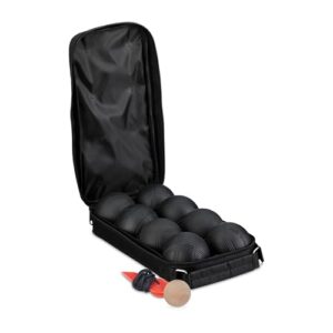 Boule Kugeln für ein abwechslungsreiches Outdoor-Spiel, 8 Metallkugeln, Zielkugel & Abstandsmesser in Tragetasche, Boccia Spiel