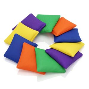 TranRantic 10 Stück Cornhole Säckchen Set, Spiel und Sport für Drinnen und Draußen, Bohnensäckchen und Sandsäckchen für Kleine Hände geeignet