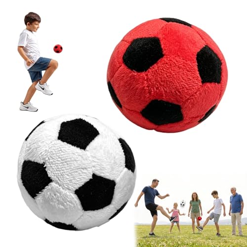 Set mit 2 Footbags, Aufbewahrungstasche und Fleece Handball für Erwachsene und Kinder