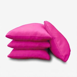 Cornhole-Bags-Set, ROSA, 4 Stück Cornhole Bags, 4er-Set, nach Offiziellen Standards