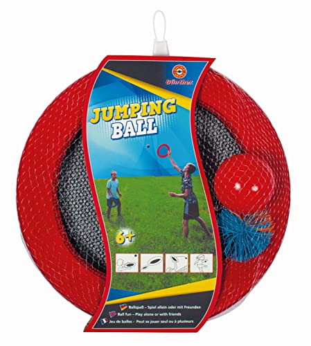 GUNTHER Flugspiele 1561-2 in 1 Spiel Jumping Ball, ca. Ø 30 cm, Geschicklichkeitsspiel mit Spielnetzen und 2 Bällen, für Kinder ab 5 Jahren, Netzscheibe als Frisbee nutzbar