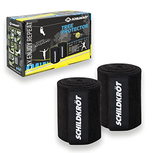 Baumschutz für Slackline und Jungle Line, Komplettes Set für 2 Bäume mit Klettverschluss