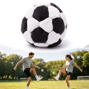 Ein Fußball für Jonglage, Bewegung und Koordination mit leuchtenden Farben. Ideal für Partys, Klassenzimmer oder Familientreffen.