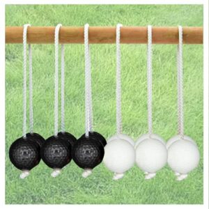 Golfpraxis Training für Garten Strand Grillpartys Familien Events Leiterspiel Bälle inkl Nylonseilen, 6 Stück, Outdoor Wurfspiel