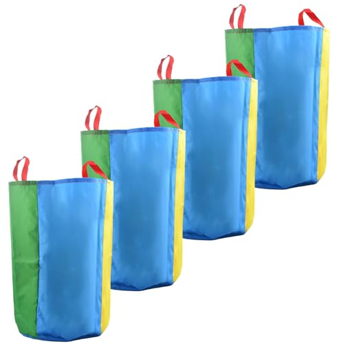 Bunte Kartoffelsack Renntaschen für Kinder und Erwachsene zum Spielen, ideal für Geburtstagspartys und Hinterhofs-Events.