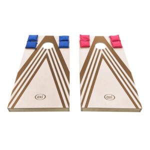 Cornhole-Spielbrett Set mit 2 Holzbrettern und 8 Canvas-Wurfsäcken für unterhaltsame Spiele im Garten oder bei einer Party