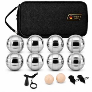 Metallboules zum Petanque und Boccia-Spiel, ideal für Erwachsene im Garten oder unterwegs