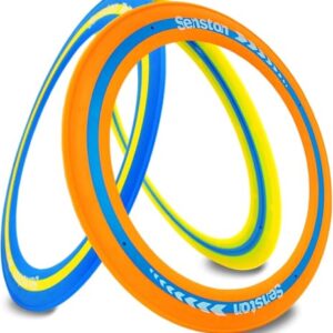 Senston Flying-Ring Leicht Fangen Und Werfen, Flying Scheibe 3 Stück - ein Spiel für Freunde und Familie mit leichten Gewichten und offenen Mittel-designs