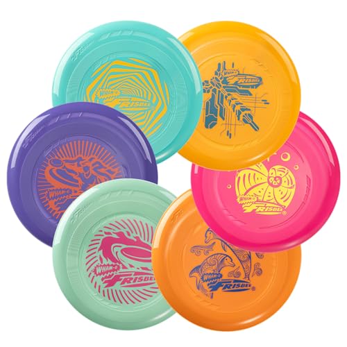 Leichte und bunte Frisbeescheibe für Anfänger, ideal für Kinder ab 5 Jahren zum Outdoor-Spiel im Garten oder am Strand