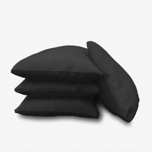Cornhole-Bags-Set, Schwarz, 4 Stück Cornhole Bags, nach offiziellen Standards gefüllt und ideal für das beliebte Cornhole Spiel geeignet